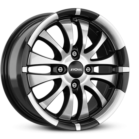 Ronal R59 W7 R16 PCD5x112 ET40 DIA76 jet black front diamond cut